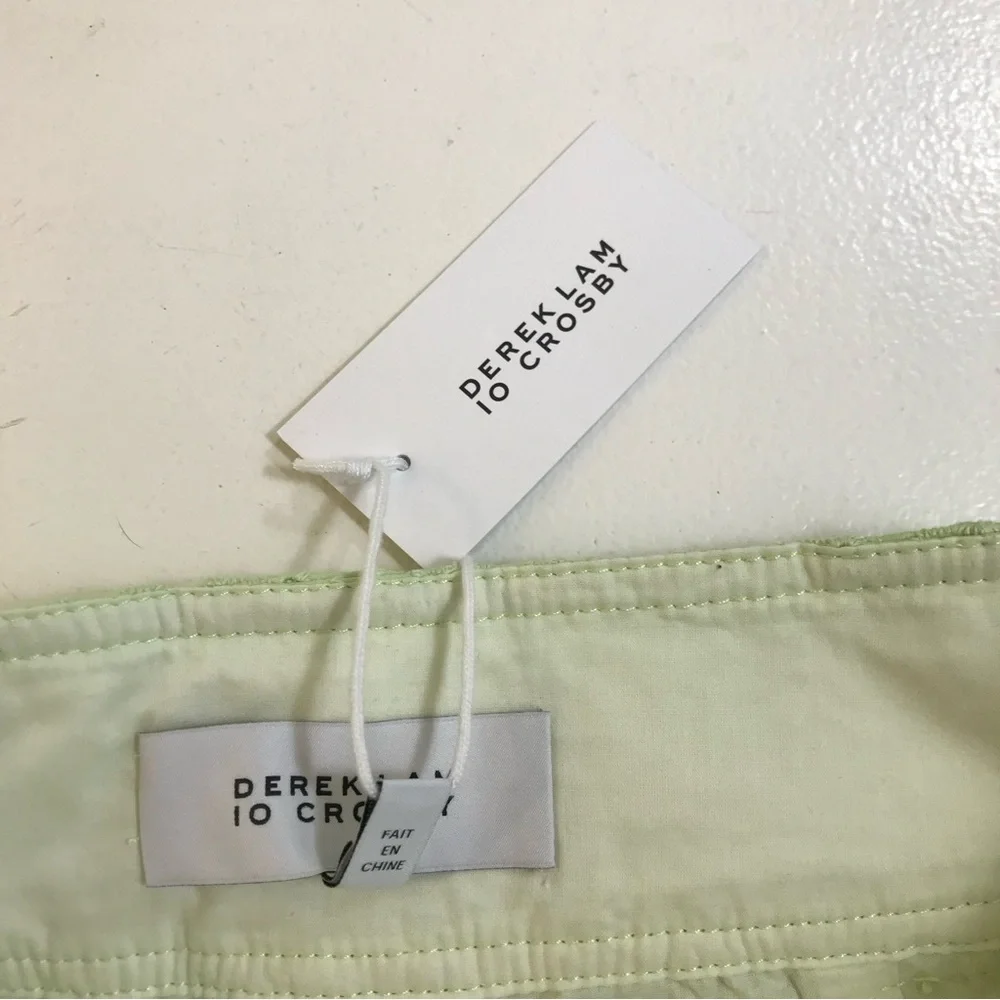 Derek Lam 10 Crosby Monterey Matcha Green Shorts - Picture 11 of 15
